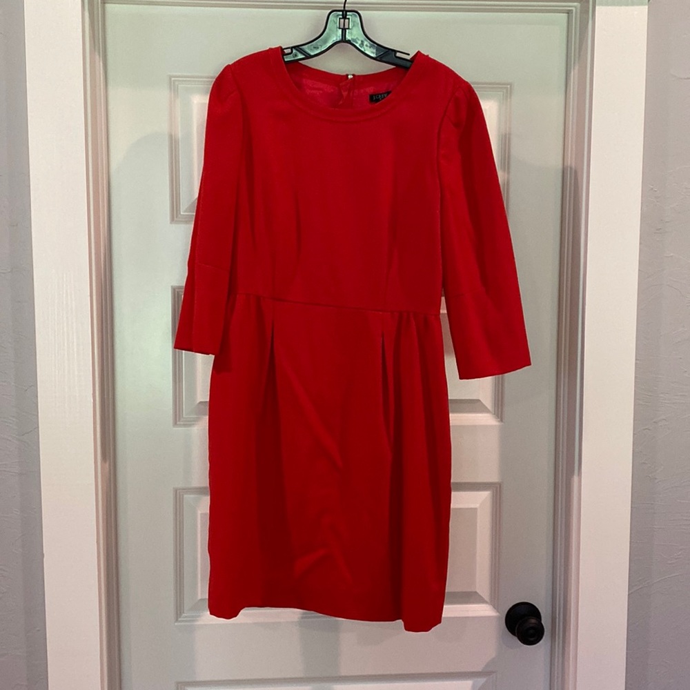 JCrew// red dress, size 8